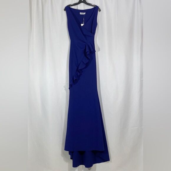 Chiara Boni La Petite Robe Keke Ruffled Jersey Gown size 6 - Picture 6 of 14